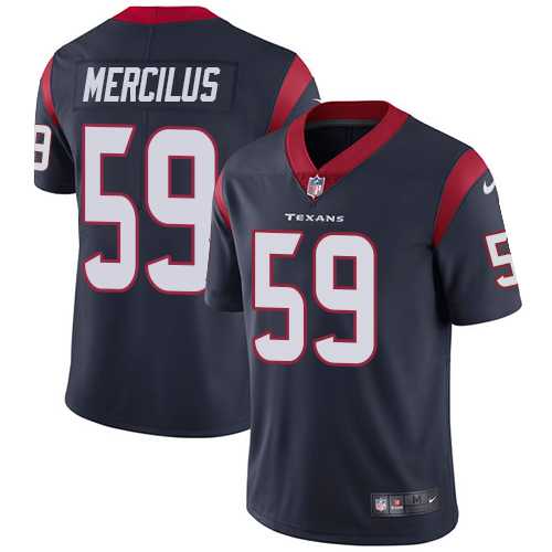 Men Houston Texans 59 Mercilus blue Nike Vapor Untouchable Limited NFL Jersey